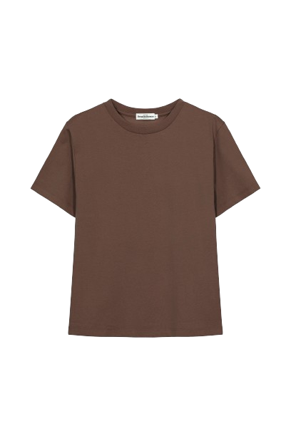 Earth Embrace Essentials Brown Cotton T-Shirt