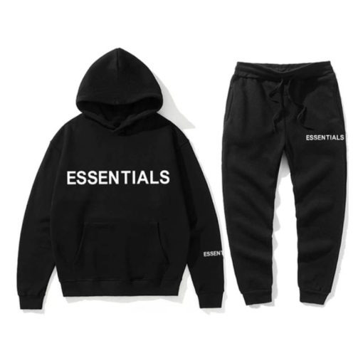 Black Essentials Tracksuit