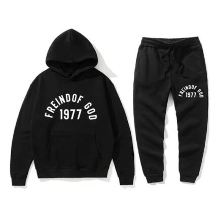 Essentials Friend Of God Black Tracksuit