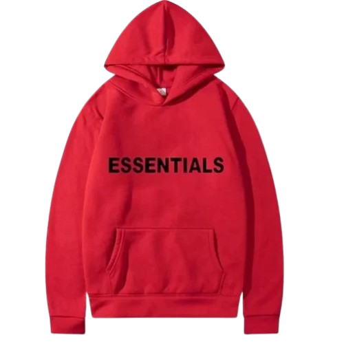 Red Essential Hoodie Red Essential Hoodie