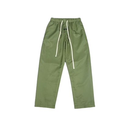 Essential Wide Leg Green Sweatpant