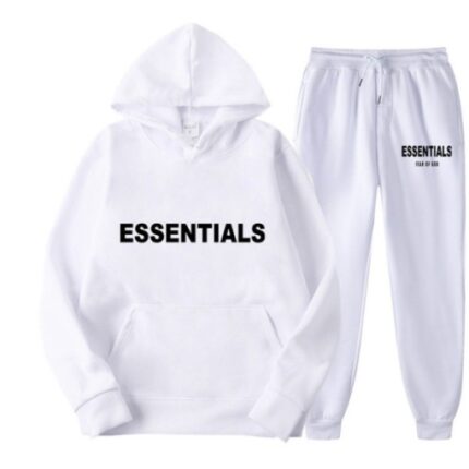 Essential Unisex Tracksuit White