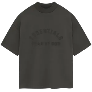FOG Essentials Kids Heavy Jersey Crewneck T-Shirts Black