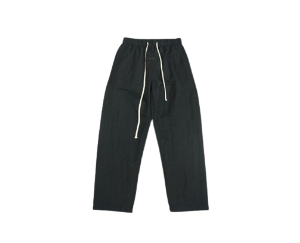 Essentials Wide Leg Black Sweatpant