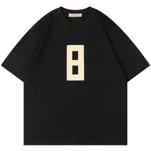 FOG Embroidered 8 Milano Tee Black