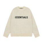 Essentials Classic Round Sweater Apricot