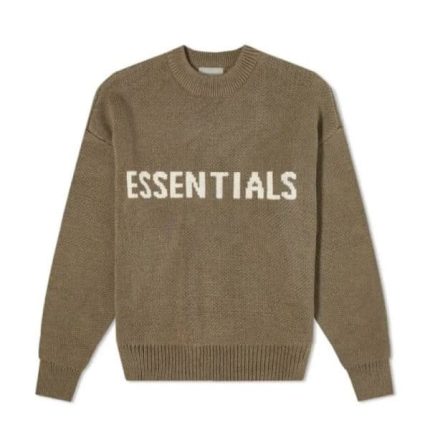 Essentials Neck Sweater Brown Sweatshirt