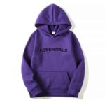 Essentials Fear of God Purple Hoodie
